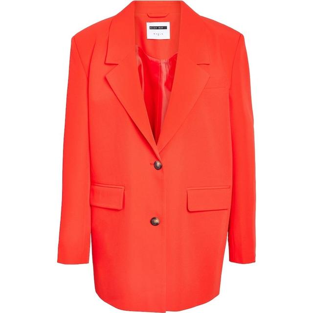 Švarkas moterims, Raudona, NMVINCENT L/S OVERSIZ