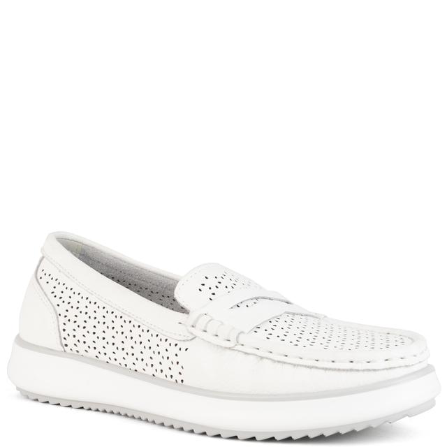 Mokasinai moterims, Balta, Mocassins