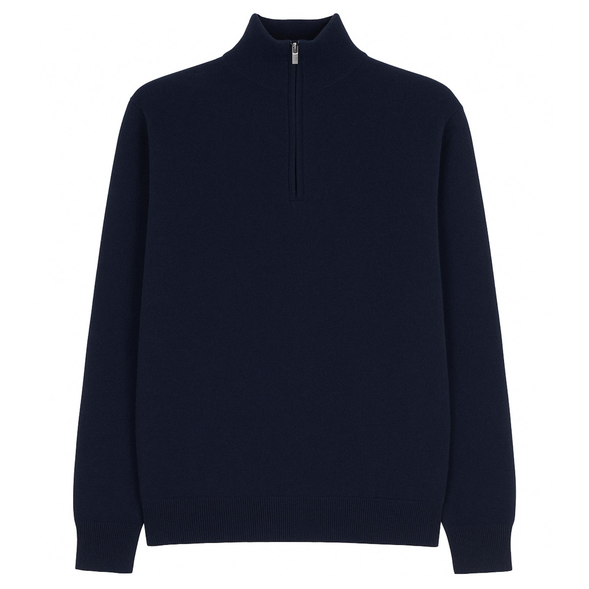 Megztinis su kaklu vyrams, Mėlyna, Turtleneck