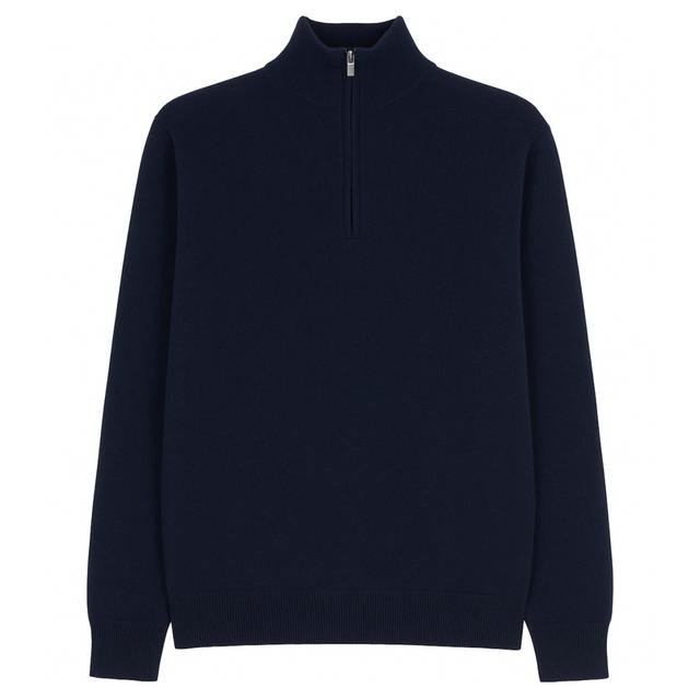 Megztinis su kaklu vyrams, Mėlyna, Turtleneck