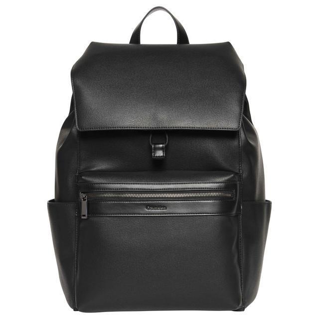 Kuprinė vyrams, Juoda, zip flap backpack