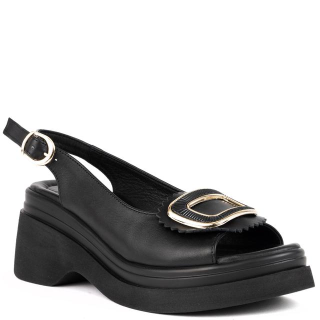 Basutės moterims, Juoda, Sandals