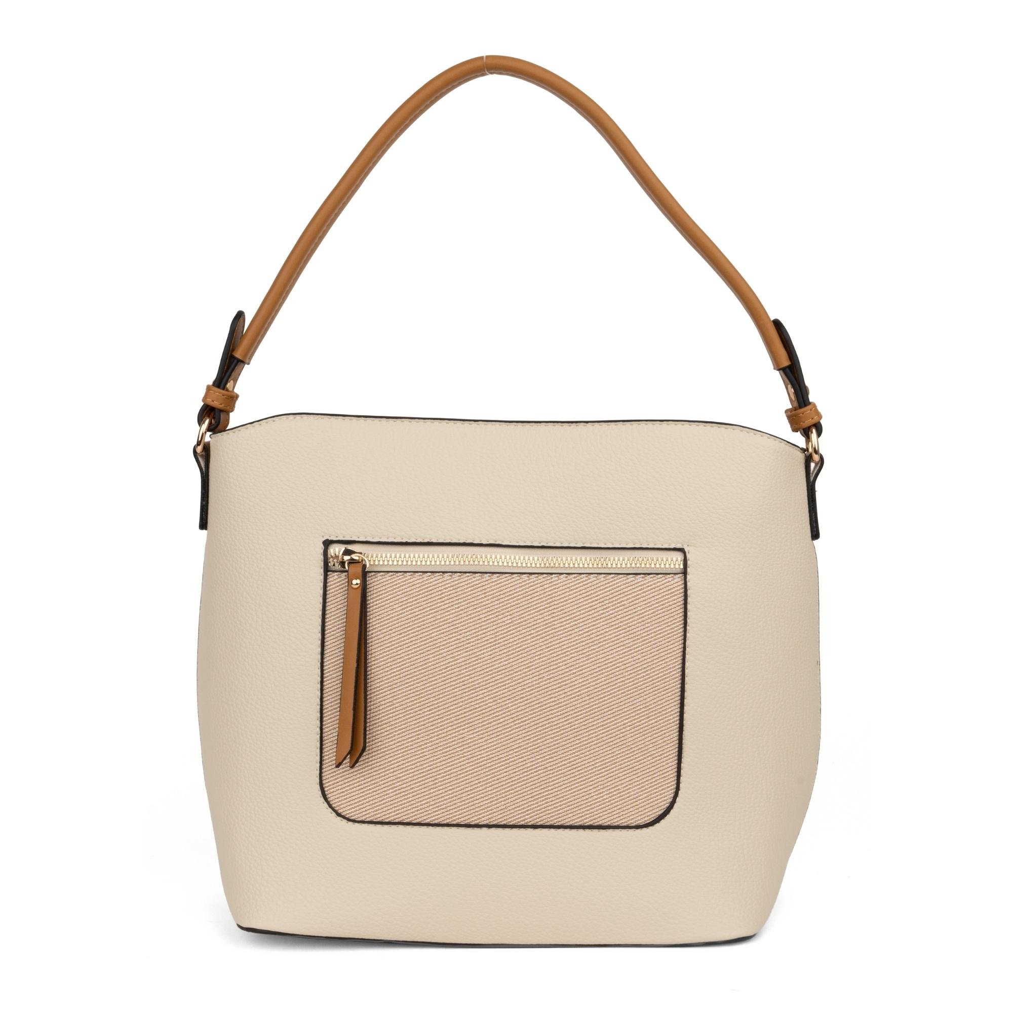 Rankinė per petį moterims, Smėlio, Shoulder bag