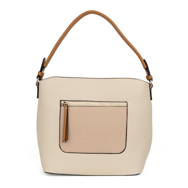 Rankinė per petį moterims, Smėlio, Shoulder bag