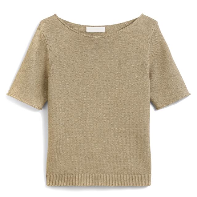 Marškinėliai trump. rankovėmis moterims, Smėlio, Tshirts sh M03501162025, MARC O'POLO