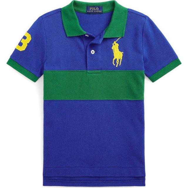 Polo marškiniai trumpos rank. berniukams, Mėlyna, Short sleeve polo shirt (2-7)
