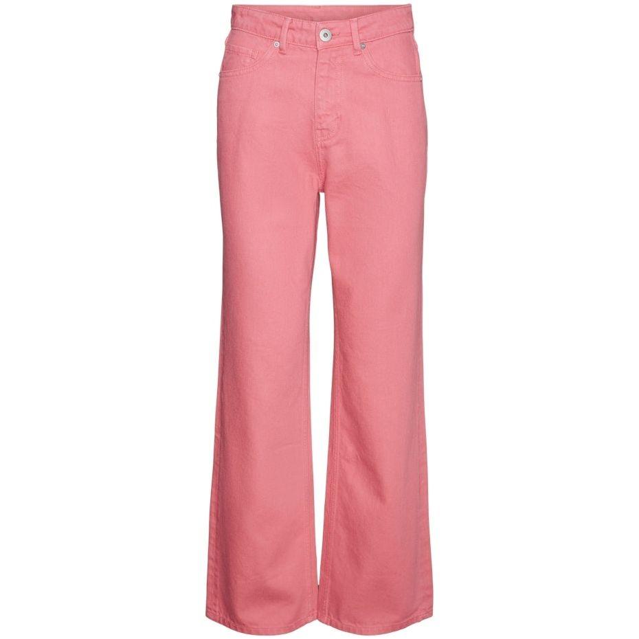 Tiesūs džinsai moterims, Rožinė, VMKITHY HR LOOSE STRA