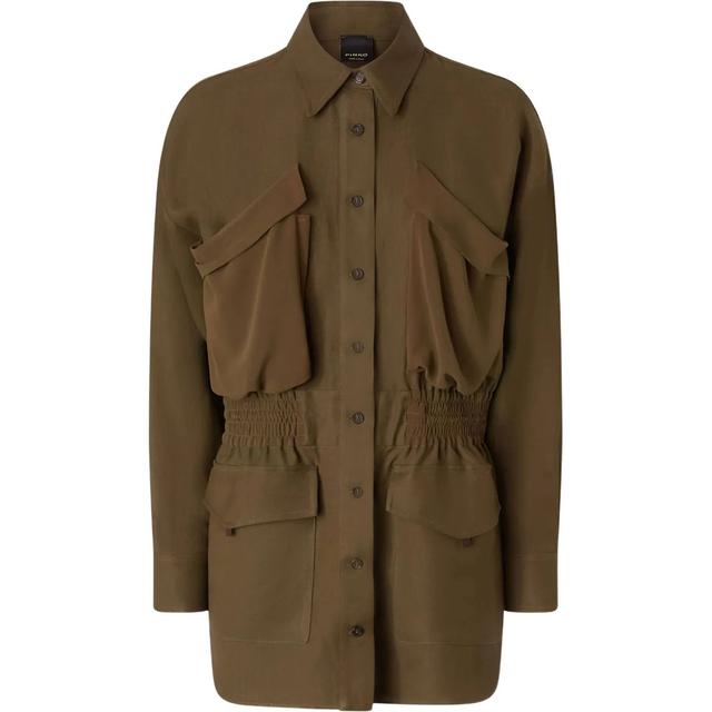 Marškiniai ilgomis rankovėmis moterims, Žalia, Oramai over shirt