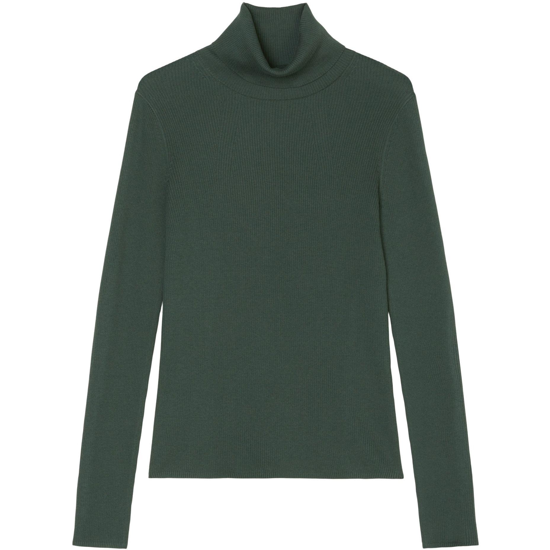 Palaidinės aukštinta apykakle moterims, Žalia