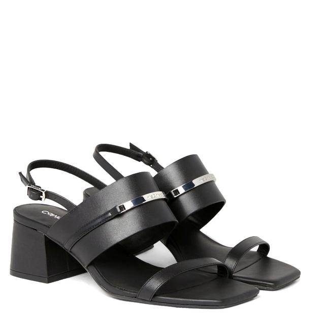 Basutės moterims, Juoda, Heel sandal 45 bar