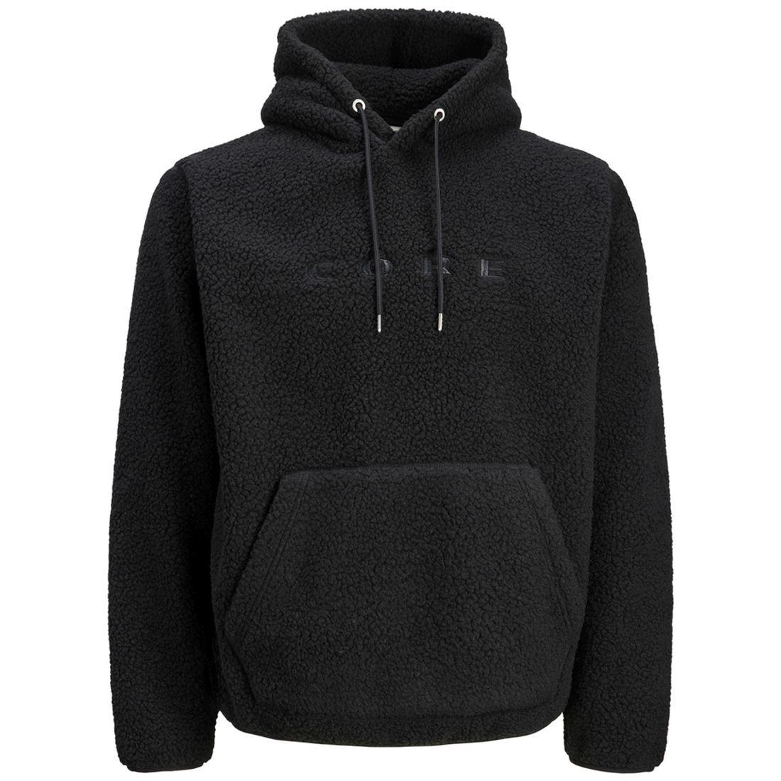 Džemperis vyrams, Juoda, Flare teddy sweat hood