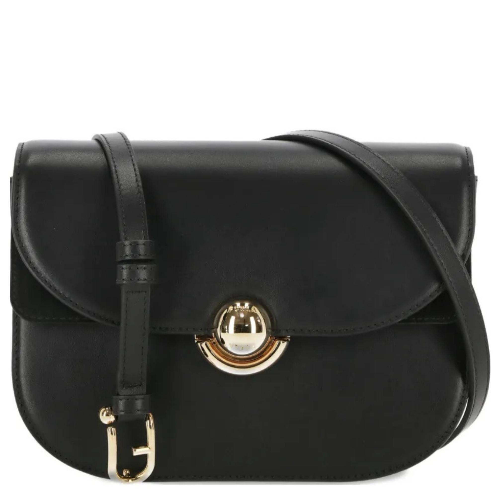 Rankinė per petį moterims, Juoda, Furla sfera s crossbody round