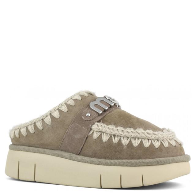 Guminės šlepetės moterims, Pilka, Bounce clog metal logo