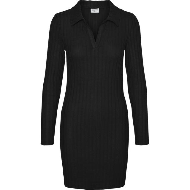 Midi kleit moterims, Must, NMPALLE L/S POLO