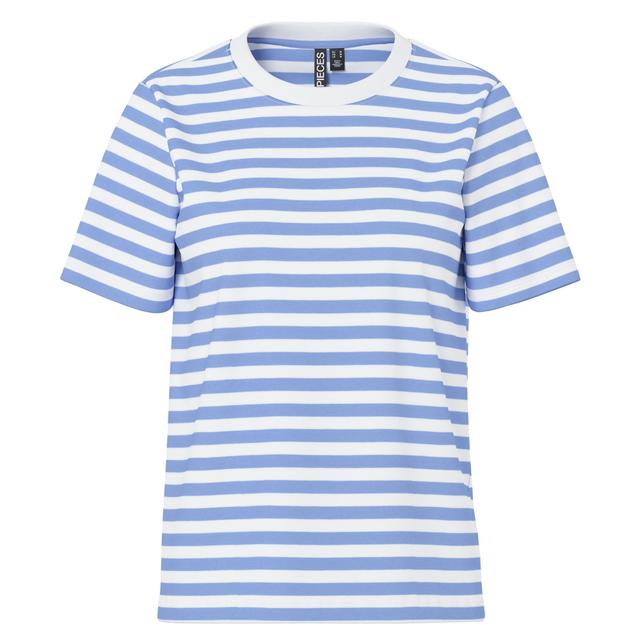 Marškinėliai moterims, Mėlyna, Ria stripes