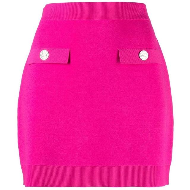 Mini sijonas moterims, Rožinė, Eco mini skirt with pocket
