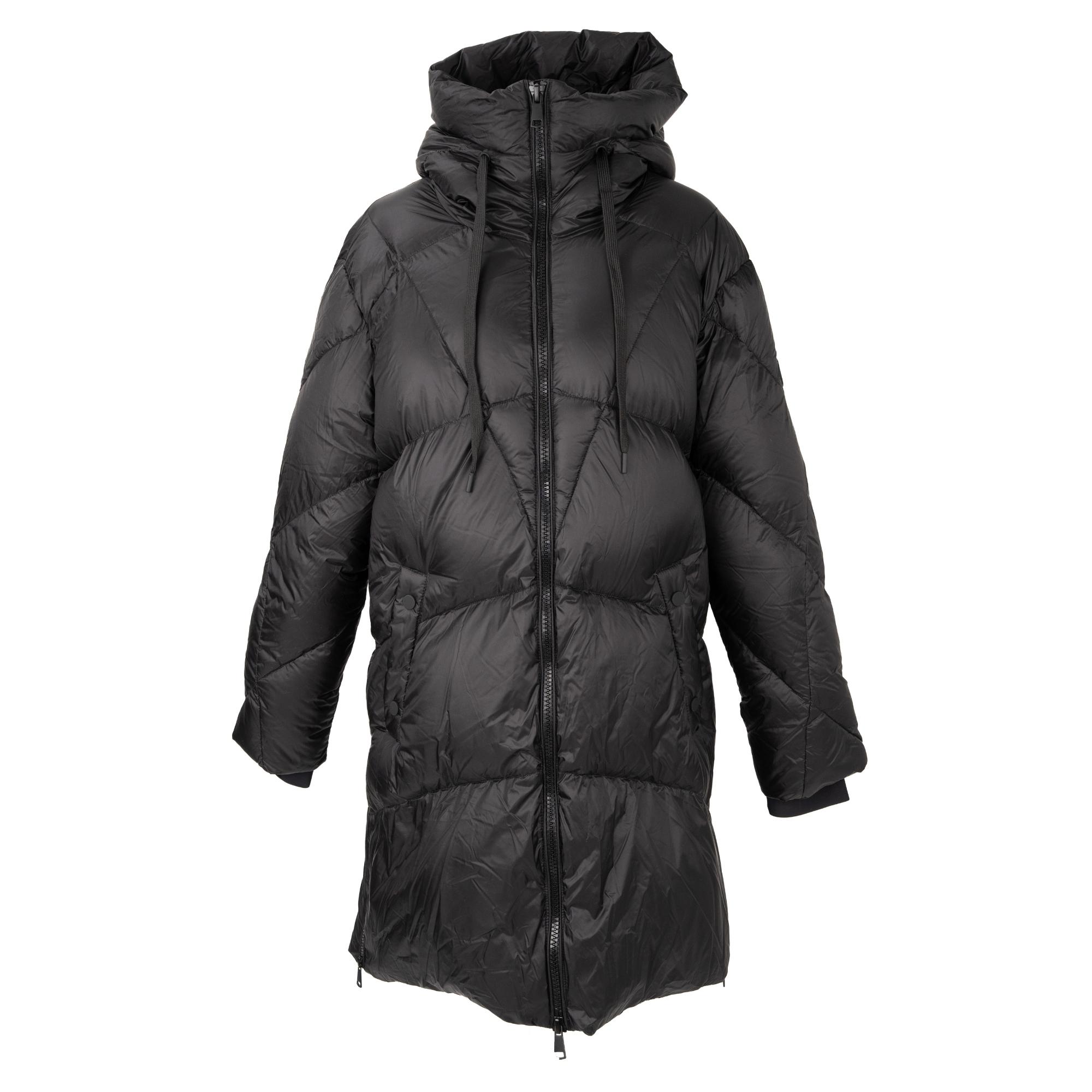 Pūkinė striukė moterims, Juoda, Jackets