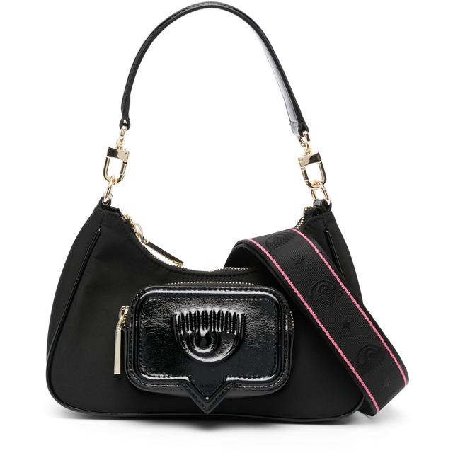 Rankinė, krepšys moterims, Juoda, Eyelike pocket  hobo bag