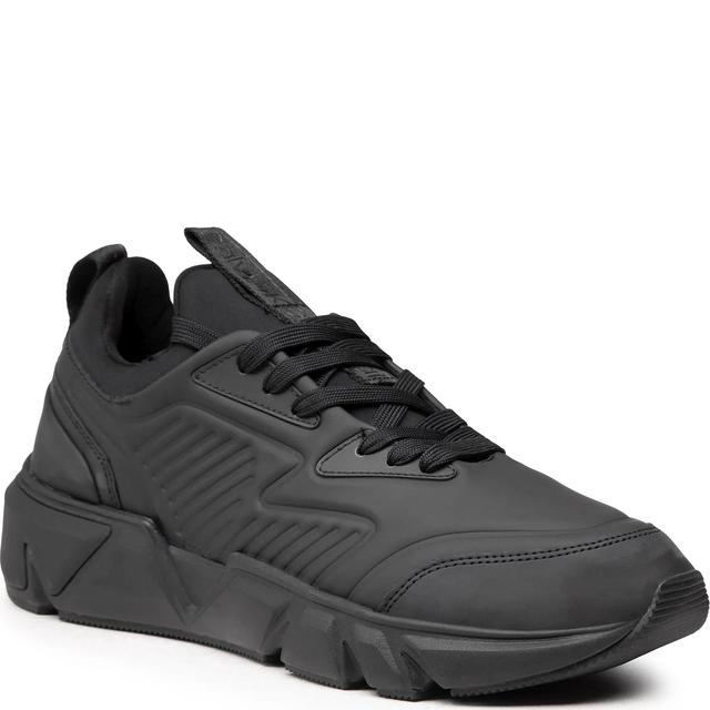 Laisvalaikio bateliai vyrams, Juoda, Low top lace up leisure