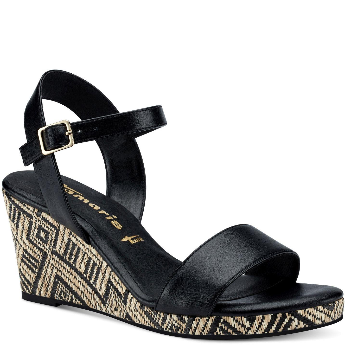 Basutės moterims, Juoda, SANDALS