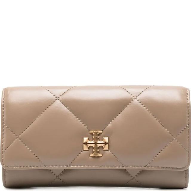 Piniginė moterims, Ruda, Kira diamond quilt flap wallet