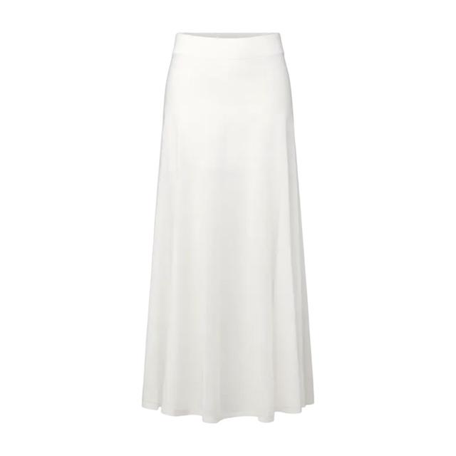 Midi sijonas moterims, Balta, Mot.sijonas