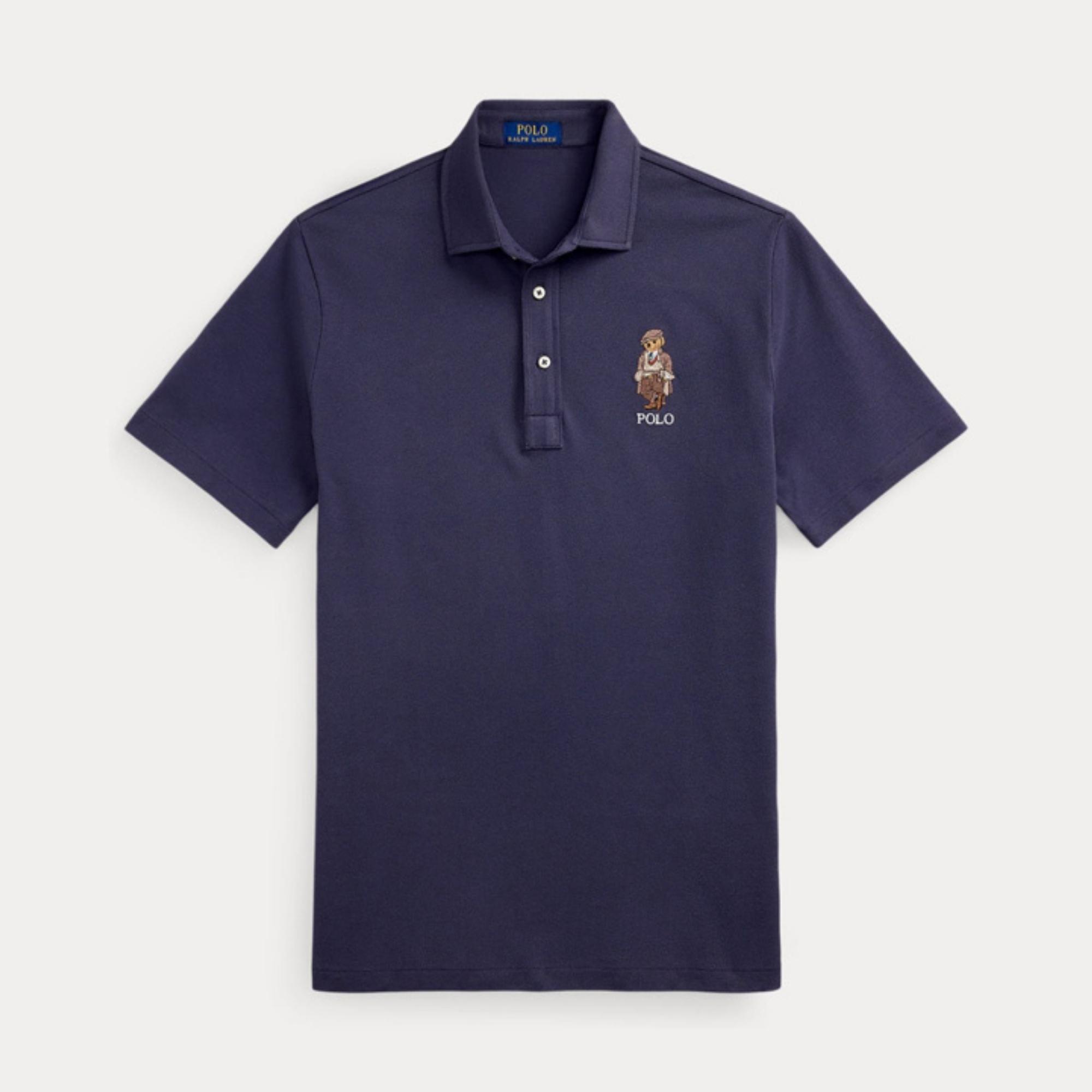 Polo marškiniai trumpos rank. vyrams, Mėlyna, Short sleeve polo shirt