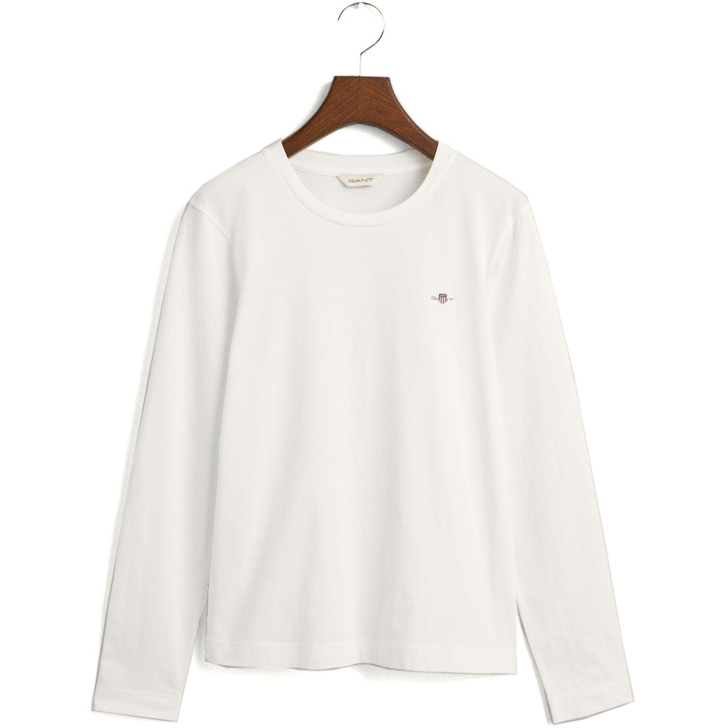 Marškinėliai moterims, Balta, REG SHIELD LS T-SHIRT