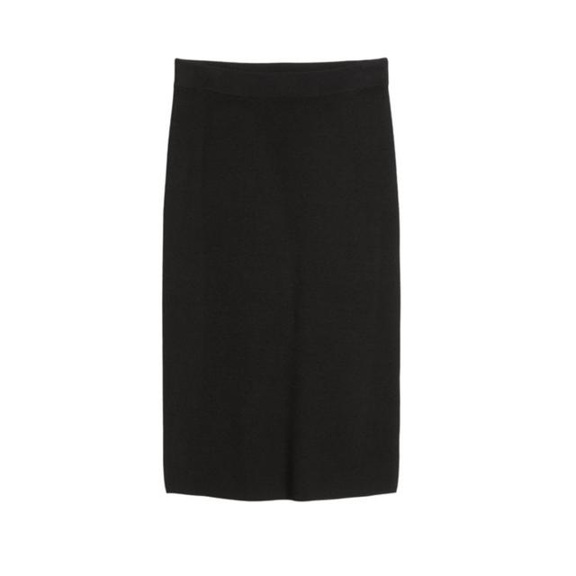 Midi sijonas moterims, Juoda, 509511866005 Midi skirt