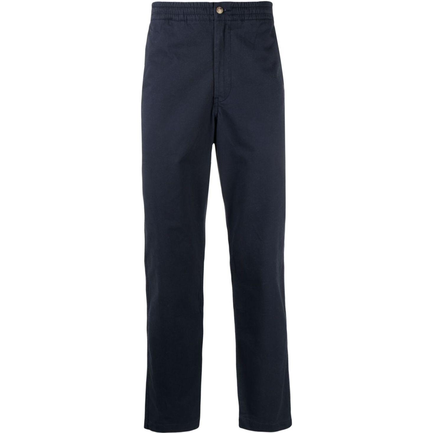 Laisvalaikio kelnės vyrams, Mėlyna, Relaxed fit polo prepster pant