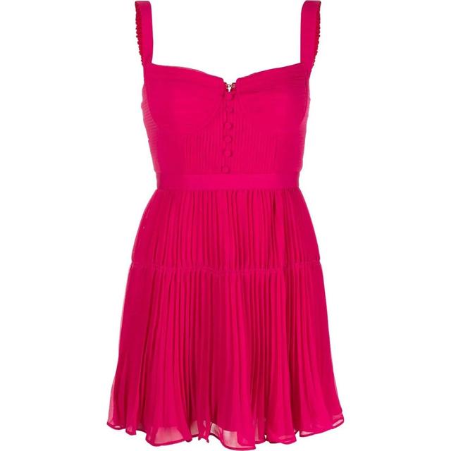 Mini suknelė moterims, Raudona, Red chiffon mini dress