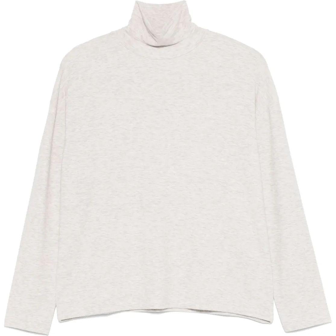 Megztinis su kaklu moterims, Smėlio, Relaxed l/s turtleneck