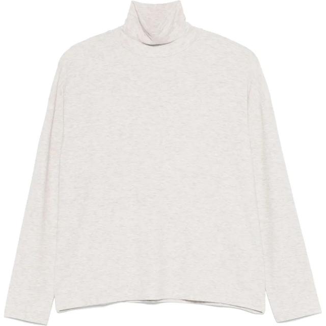 Megztinis su kaklu moterims, Smėlio, Relaxed l/s turtleneck