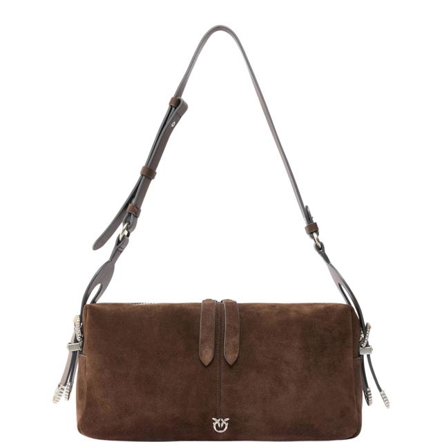 Rankinė per petį moterims, Ruda, 24 classic suede