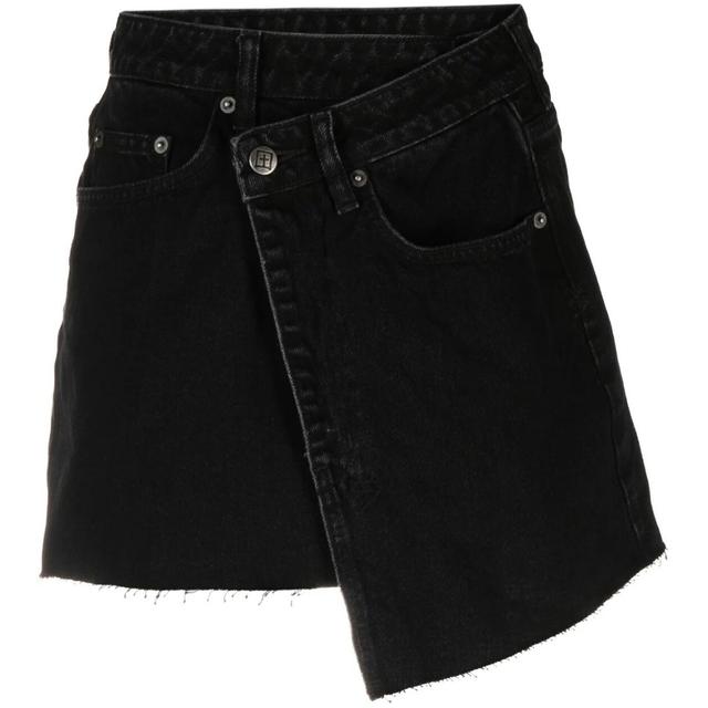 Mini sijonas moterims, Juoda, Rap skirt noir