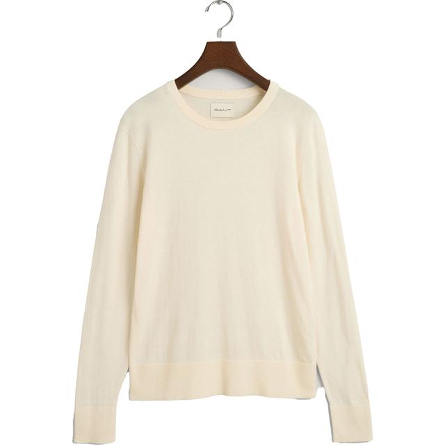 Megztinis moterims, Geltona, FINE KNIT C-NECK