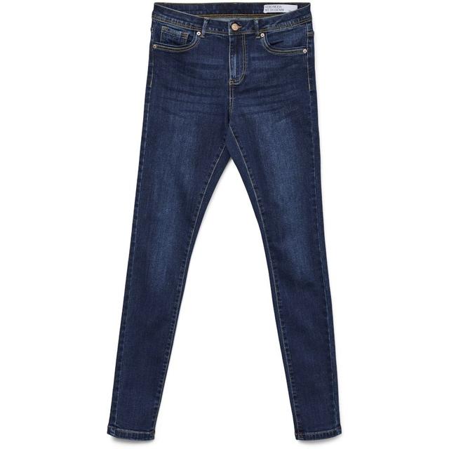 Aptempti džinsai moterims, Mėlyna, VMTANYA MR S PIPING