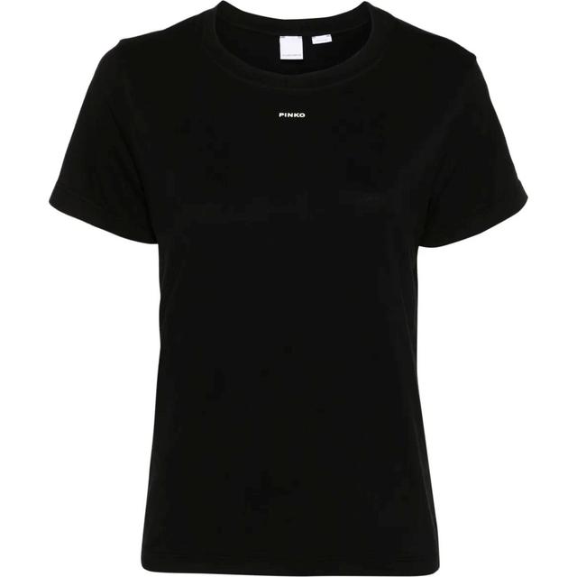 Marškinėliai trump. rankovėmis moterims, Juoda, Basico t-shirt