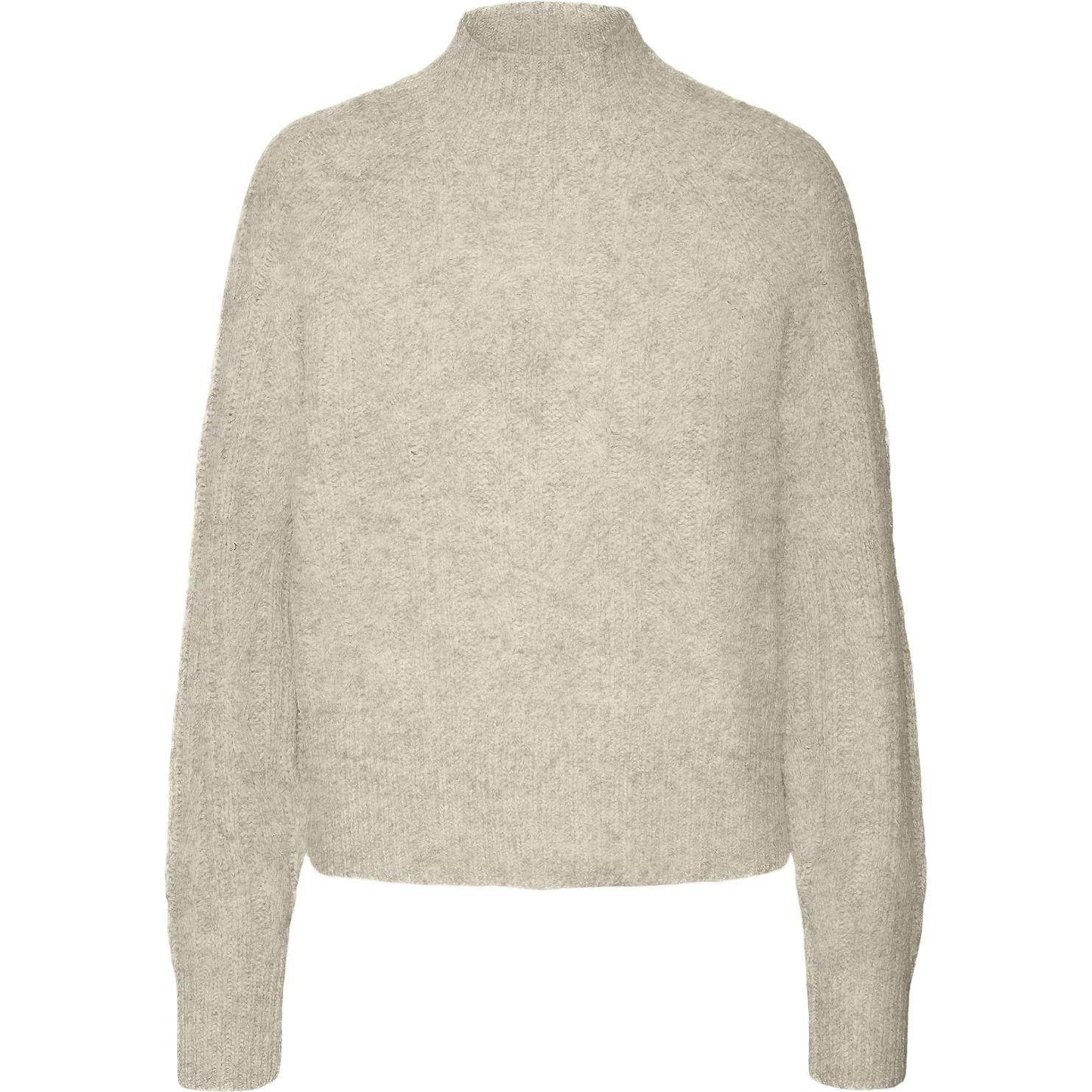 Megztinis su kaklu moterims, Smėlio, Baily highneck pullover