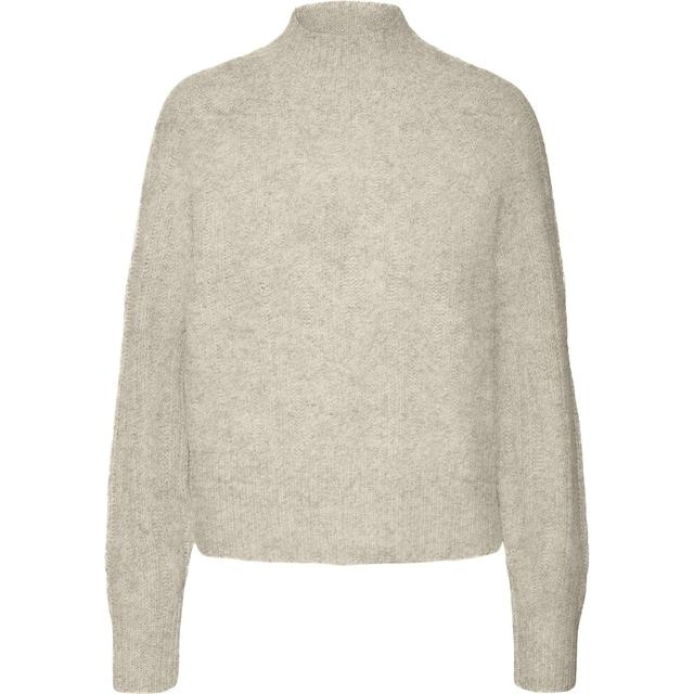 Megztinis su kaklu moterims, Smėlio, Baily highneck pullover