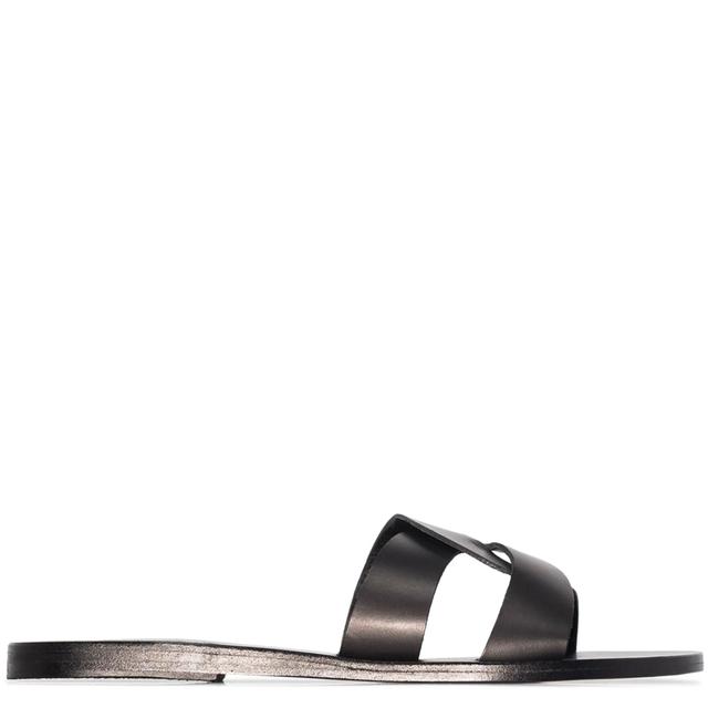 Basutės moterims, Juoda, Desmos vachetta sandals