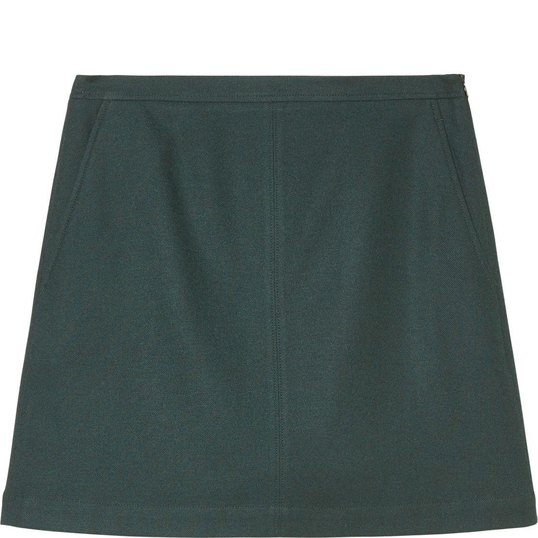 Midi sijonas moterims, Žalia, Skirt