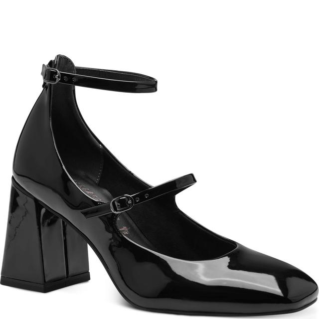 Klasikiniai batai moterims, Juoda, Pump with strap