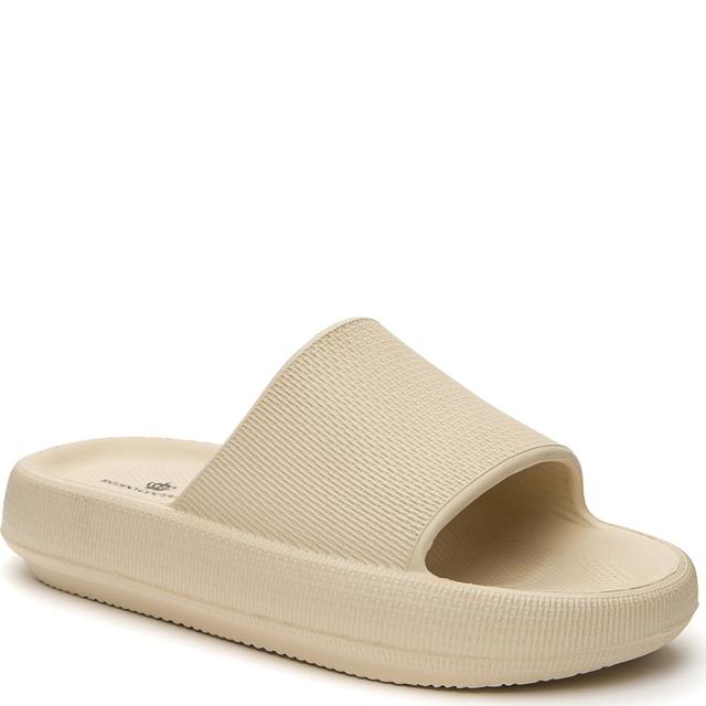 Guminės šlepetės moterims, Smėlio, SLIDES