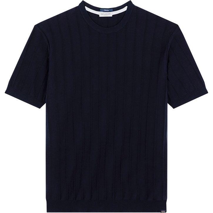 Megztinis vyrams, Mėlyna, cotton roundneck