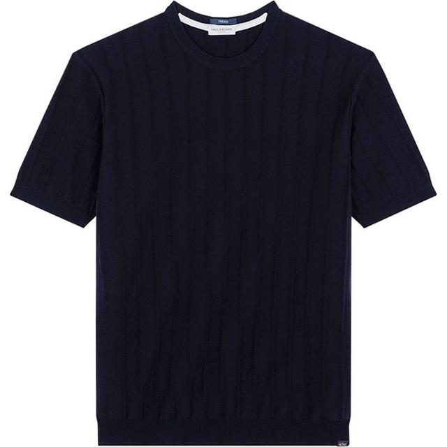 Megztinis vyrams, Mėlyna, cotton roundneck