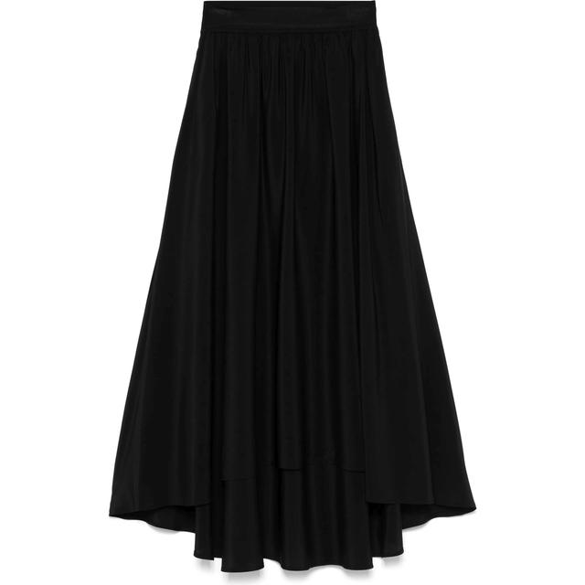 Midi sijonas moterims, Juoda, Violet midi skirt