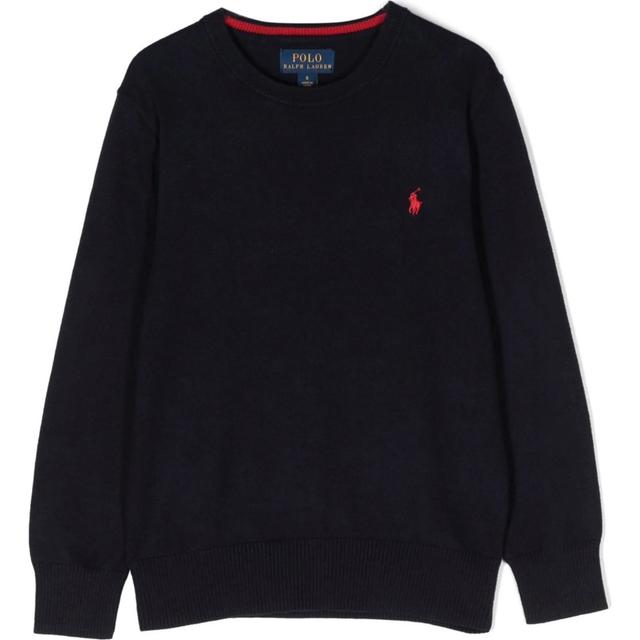 Megztinis berniukams, Mėlyna, Cotton crewneck sweater (8-20)
