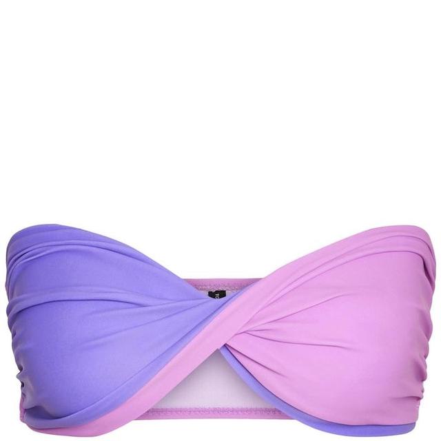 Viršutinė kostiumėlio dalis moterims, Violetinė, NMTWIST BIKINI TOP