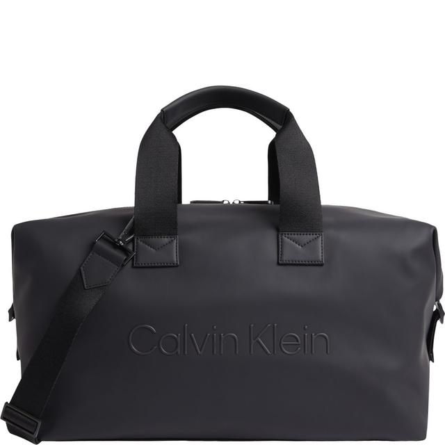 Rankinė, krepšys vyrams, Juoda, Rubberized weekender